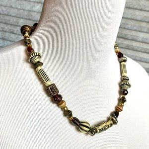 African inspired beaded necklace